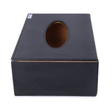 Rasper Black Leather Tissue Box Holder for Car Napkin Holder Tissue Paper Dispenser Facial Tissue Holder for Home & Office with Magnetic Closure