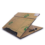 Shicrylic Polystyrene Table Top Elevator Adjustable Height Writing Desk Easy Reading Desk Portable Book Reading Stand (Standard Size 21x15 Inches) 7MM Polystyrene (Smoke Black)