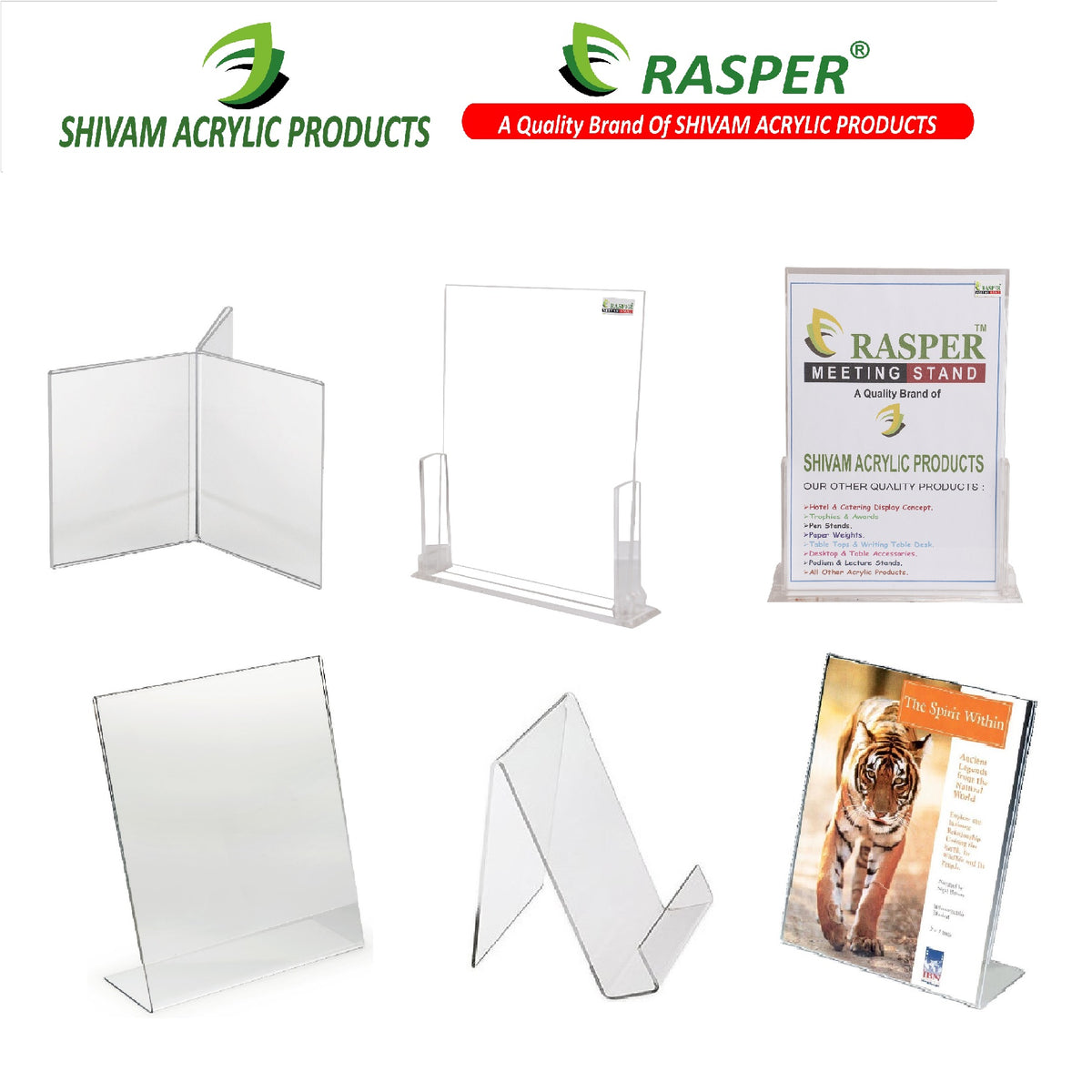Acrylic Display Stands Accessories Menu Holder at RasperOnline.in ...