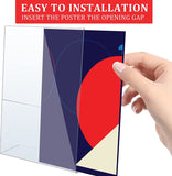 Rasper A4 Acrylic Display Stand Paper Holder Tent Card Holder Sign Holder L Shape Display Stand Acrylic Menu Holder (A4, Portrait) 12x8.5 Inches, 3MM