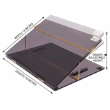 Rasper Smoke Acrylic Writing Desk Table Top Elevator (STANDARD SIZE 21x15 Inches) Extra Heavy 10MM Premium Quality With 1 year Warranty