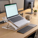 Rasper Clear Acrylic Writing Desk Office Table Top Elevator (EXTRA BIG SIZE 30x18 Inches) 8MM Premium Quality With 1 Year Warranty