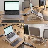Rasper Clear Acrylic Writing Desk Office Table Top Elevator (EXTRA BIG SIZE 30x18 Inches) 8MM Premium Quality With 1 Year Warranty