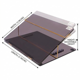 Rasper Smoke Acrylic Writing Desk Table Top Elevator (STANDARD SIZE 21x15 Inches) Most Heavy 12MM Premium Quality With 1 Year Warranty