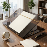 Rasper Smoke Acrylic Writing Desk Office Table Top Elevator (EXTRA BIG SIZE 30x18 Inches) Most Heavy 12MM Premium Quality With 1 Year Warranty