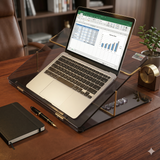 Rasper Smoke Acrylic Writing Desk Office Table Top Elevator (EXTRA BIG SIZE 30x18 Inches) Most Heavy 12MM Premium Quality With 1 Year Warranty