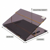 Rasper Smoke Acrylic Writing Desk Office Table Top Elevator (EXTRA BIG SIZE 30x18 Inches) Most Heavy 12MM Premium Quality With 1 Year Warranty