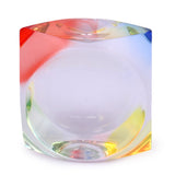 Rasper Beautiful Multicolor Acrylic Paperweight Stylish Rainbow Paper Weight for Office Study Table Gifting (2x2x1.25 Inches)