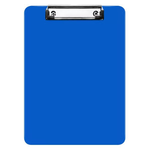 Rasper Blue Acrylic Clip Board Exam Pad for School & Office Unbreakable Writing Pad Student Exam Board Big Size (14x10 Inches)