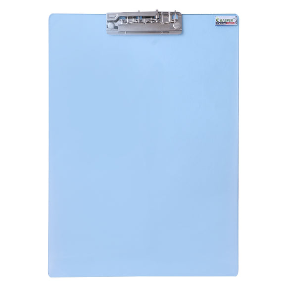 Rasper Sky Blue Acrylic Clip Board Exam Pad for School & Office Unbreakable Writing Pad Student Exam Board Big Size (14x10 Inches)