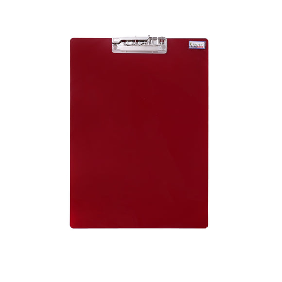 Rasper Red Acrylic Clip Board Exam Pad (Small Size, 9x6 Inches) Premium Quality - Pack Of 2 Pcs