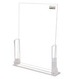 Rasper A5 Acrylic Display Stand Sign & Menu Card Holder Portrait Size Acrylic Meeting Stand Heavy Quality Appointment Stand Paper Holder Tent Card Holder (A5 Portrait, 8.5x6 Inches)