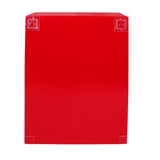 Rasper Acrylic First Aid Box Emergency Medical Box First Aid Kit Box for Home School & Office Wall Mountable Multi Compartment Heavy Acrylic First Aid Box (Red & Transparent) - 12x9x4.5 Inches