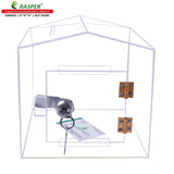 Rasper Transparent Acrylic Donation Box, Daan Patra, Drop Box, Ballot Box (Small Size 6x6x6 Inches, Hut Shape) Premium Quality with Lock Facility