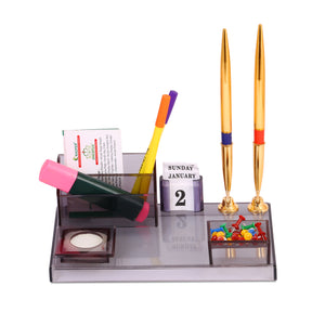 Rasper Office Pen Stand With Visiting Card Holder Stand