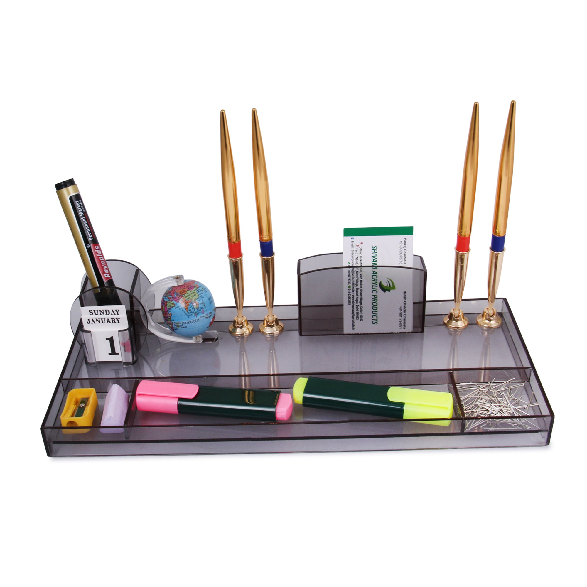 Rasper Acrylic Pen Stand For Office Study Table Stylish