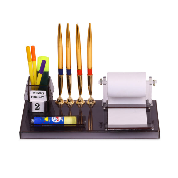 Rasper Multipurpose Desk Organiser Acrylic Pen Stand For Office & Stud –  SHIVAM ACRYLIC PRODUCTS