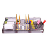 Rasper Executive Series Acrylic Pen Stand With Paper Pad Roll & Drawers (Premium Quality)