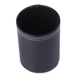 Rasper Black Leather Pen Holder For Office Table Stylish Round Pen Pencil Holder Desk Organizer Multipurpose Pen Stand Holder (3x3x4 Inches)