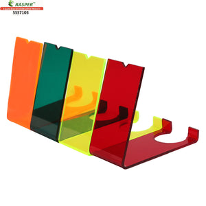 Rasper Multicolor Acrylic Shoe Display Stand For Shop & Showroom Mutipurpose Acrylic Footwear Slipper Chappal Display Stand For Retail Shop Display