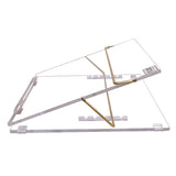 Rasper Clear Acrylic Writing Desk Table Top Elevator (SMALL SIZE 16x12 Inches) Portable Laptop Table 8MM Premium Quality