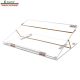 Rasper Clear Acrylic Writing Desk Office Table Top Elevator (EXTRA BIG SIZE 30x18 Inches) 8MM Premium Quality With 1 Year Warranty