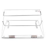 Shicrylic Clear Polystyrene Writing Desk Table Top Elevator With Adjustable Height Book Reading Stand Portable Laptop Table (Small Size 15x12 Inches)